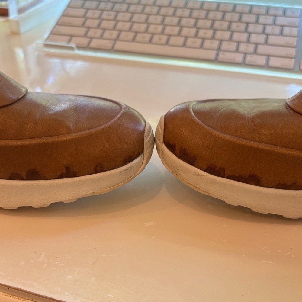 Nike Women's Air Max Thea Leather Slip On Sneakers Tan - Picture 7 of 8